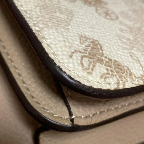 Auth COACH - 4603 Cream Pink Beige PVC Leather Handbag - Picture 3 of 10